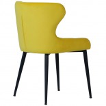 Nevada Orbit Chair - Yellow Velvet